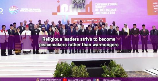 Religious leaders strive to become peacemakers, not warmongers