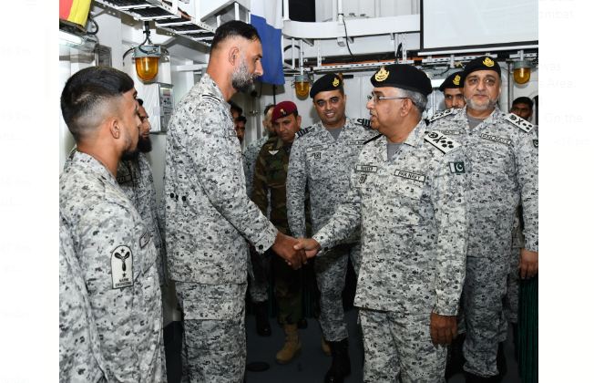 Naval chief reviews operational readiness in creeks and coastal areas