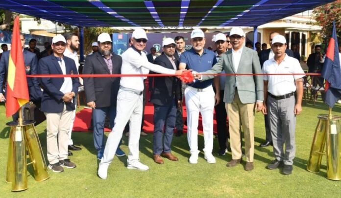 Opening ceremony of 13th CJCSC open golf championship held at Karachi Golf Club