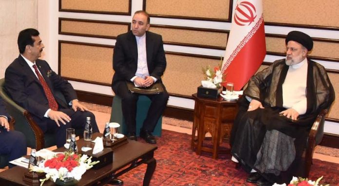 Chairman Senate Yusuf Raza Gillani Meets with Iranian President