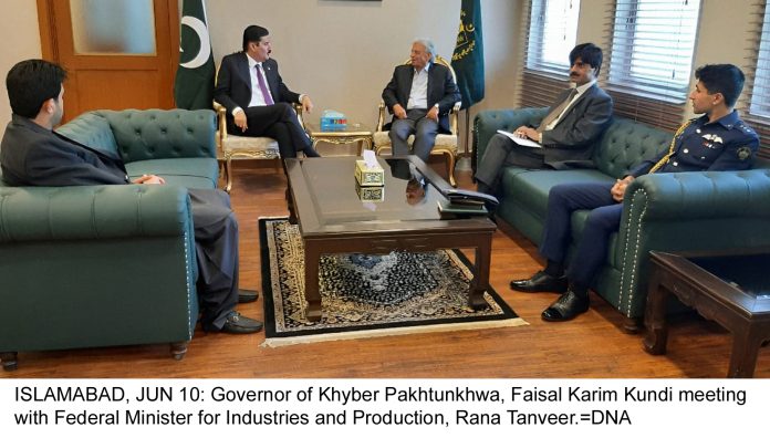 KP Governor meets Rana Tanveer