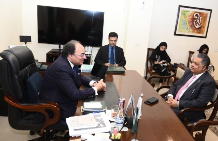 Finance Minister Aurangzeb, Ambassador Rizwan Saeed discuss privatization efforts