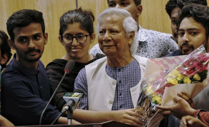 Bangladesh’s Yunus hails slain student in appeal for unity