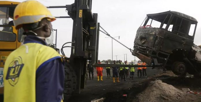 Nigeria fuel tanker explosion kills more than 50 in deadly collision