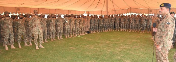 COAS General Syed Asim Munir visits troops in Orakzai