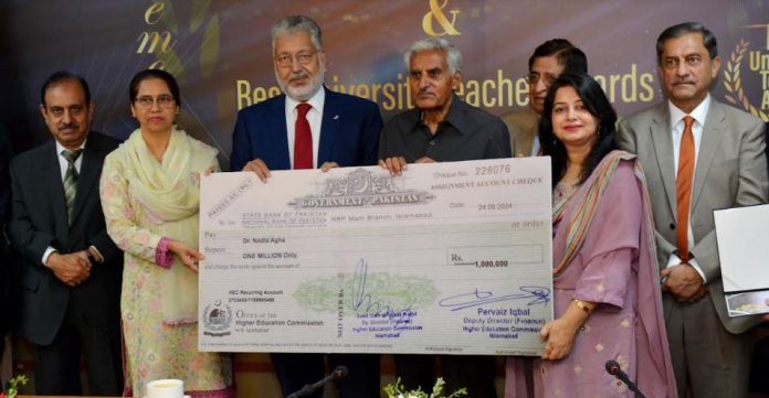 HEC confers research awards, best university teacher awards