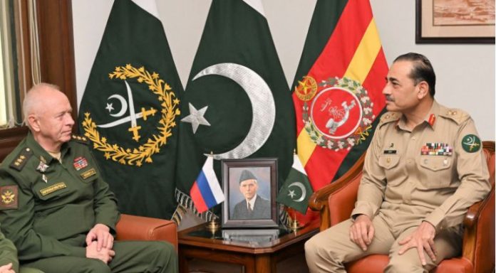 Russian Deputy Minister of Defence meets COAS Asim Munir