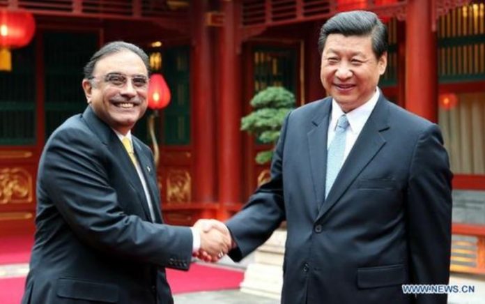 President Zardari thanks President Xi