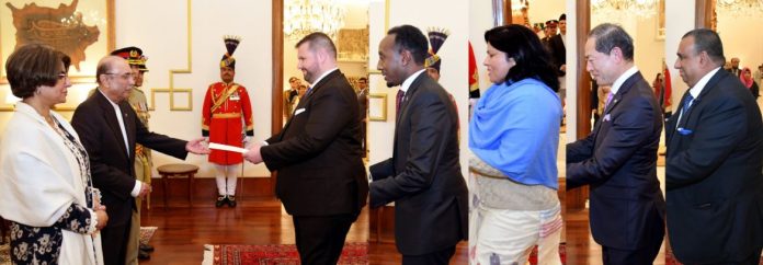 Romanian, Somali, Nepali, Japanese, and Bangladeshi envoys present credentials