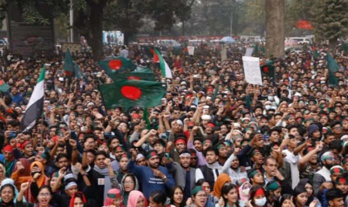 Thousands march in Bangladesh to mark student-led uprising that ousted PM Hasina