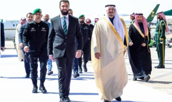 Syria’s president Ahmed al-Sharaa arrives in Saudi Arabia for first official visit