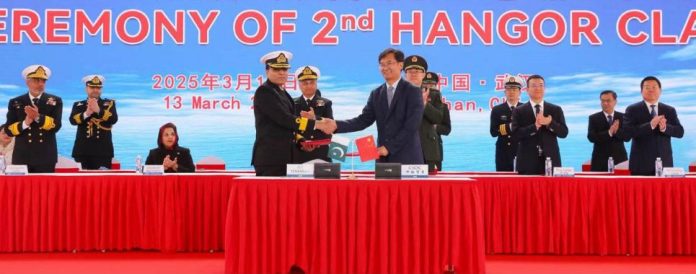 Pakistan Navy launches second Hangor-Class Submarine in China