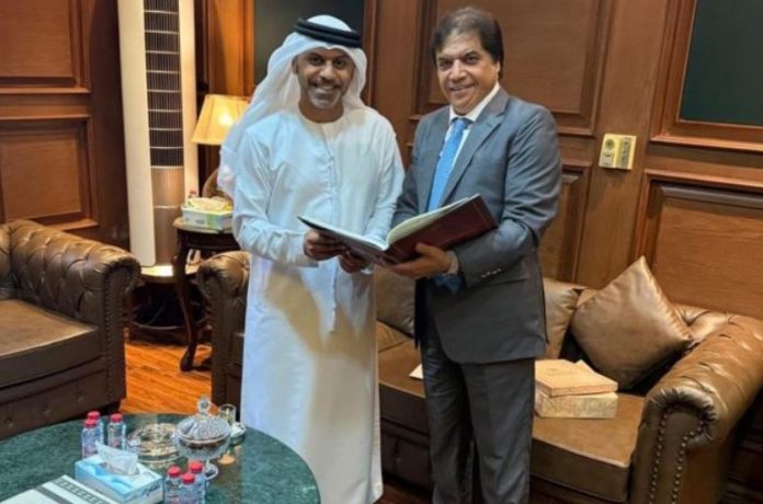 Hanif Abbasi meets UAE Ambassador