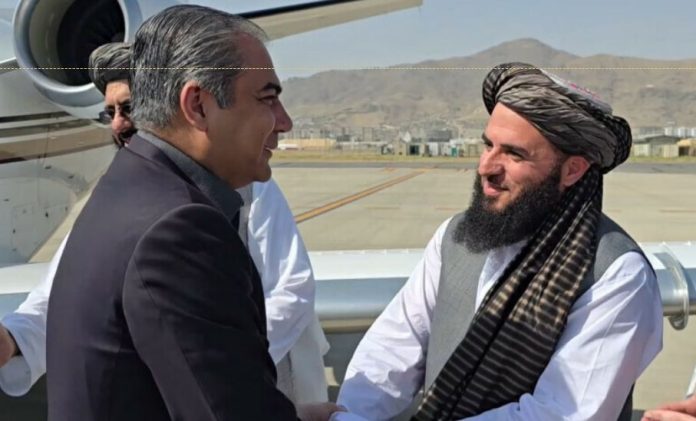 Interior Minister Mohsin Naqvi arrives in Kabul on a day-long visit to Afghanistan