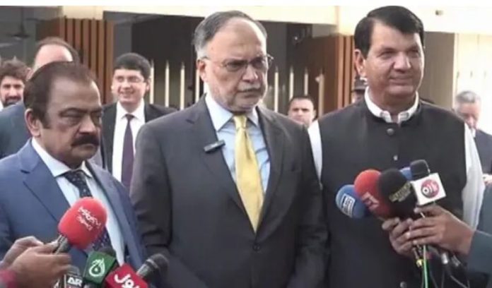 Ahsan Iqbal says decision to bring no-trust motion against AJK PM sign of ‘democratic maturity’