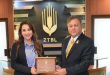 U.S. Chargé d’Affaires, Ms. Natalie A. Baker, Visits Headquarters of Zarai Taraqiati Bank Limited (ZTBL)