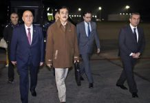 Chairman Senate arrives in Baku