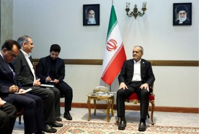 Mohsin Naqvi meets Iranian President Masoud Pezeshkian