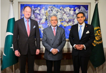 Lord Sarfaraz, Ex-Army Chief Call on DPM Dar