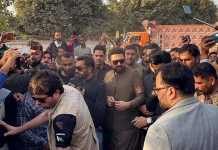 KP CM Afridi arrives at Adiala, denied meeting with Imran for eighth time