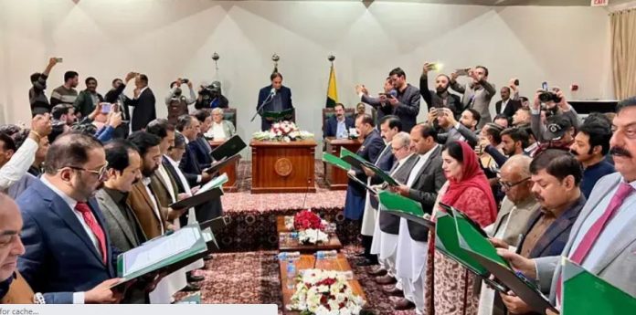 Newly formed AJK cabinet assigned portfolios by PM Rathore