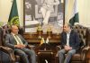 Sri Lankan Envoy Meets Naqvi, Lauds Security Measures