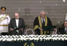 Justice Aminuddin sworn in as first CJ of newly formed Constitutional Court