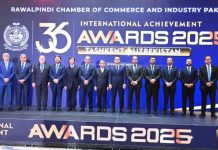 RCCI showcases Pakistan’s business strength at prestigious awards in Tashkent RCCI showcases Pakistan’s business strength at prestigious awards in Tashkent