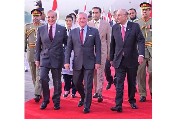 DNA 15-4 Jordan's King Abdullah II arrives in Pakistan on two-day visit