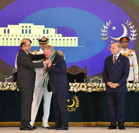 DNA 16-6 King Abdullah of Jordan conferred with Nishan-e-Pakistan