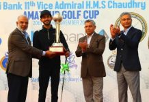 Muhammad Saim Tahir wins Vice Admiral Chaudhry Golf Cup title Muhammad Saim Tahir wins Vice Admiral Chaudhry Golf Cup title