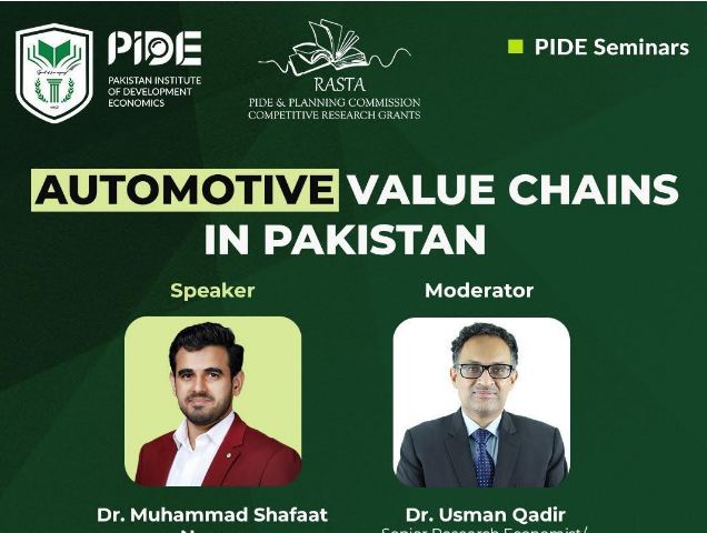 DNA 5-4 Study urges Pakistan auto sector to break OEM dependency: PIDE Seminar