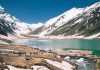 Snow blanketed Naran-Kaghan valleys captivates tourists amid playful hide and seek of sun and rain at Saiful Malook lake Snow blanketed Naran-Kaghan valleys captivates tourists amid playful hide and seek of sun and rain at Saiful Malook lake