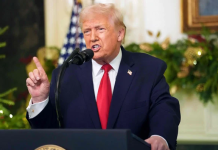 In White House speech, Trump highlights victories amid sinking approval ratings