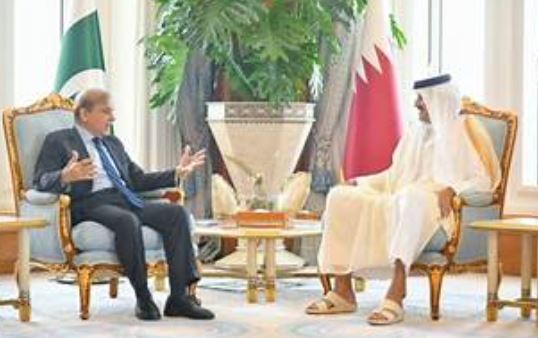 00 PM Shehbaz, Qatar's Amir discuss bilateral ties, Middle East