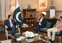 Acting President Gilani Meets World Dialogue Forum CEO