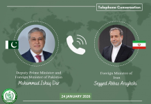 Pakistan Iran Foreign Ministers Discuss Regional Issues, UN