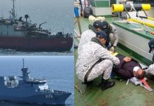 Pakistan Navy evacuates Sri Lankan sailor in high-seas rescue Pakistan Navy evacuates Sri Lankan sailor in high-seas rescue