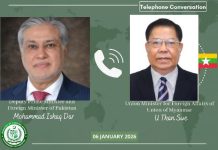 Deputy PM Dar, Myanmar FM agree to maintain close communication Deputy PM Dar, Myanmar FM agree to maintain close communication