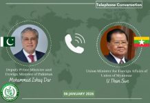 Deputy PM Dar, Myanmar FM agree to maintain close communication Deputy PM Dar, Myanmar FM agree to maintain close communication