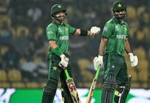 T20 World Cup: Farhan, Fakhar power Pakistan to 64 in powerplay against Sri Lanka T20 World Cup: Farhan, Fakhar power Pakistan to 64 in powerplay against Sri Lanka
