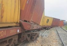 Freight train derails near Mehrabpur, rail traffic suspended Freight train derails near Mehrabpur, rail traffic suspended