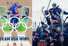 US advances to hockey semis on Quinn Hughes’ OT winner