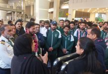 Pak hockey team accorded warm welcome at Islamabad Airport