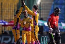 PSL 11: Peshawar Zalmi extend winning streak with 76-run victory over Lahore Qalandars PSL 11: Peshawar Zalmi extend winning streak with 76-run victory over Lahore Qalandars