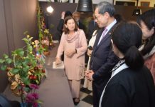 Japanese ambassador opens Sogetsu Ikebana spring exhibition Japanese ambassador opens Sogetsu Ikebana spring exhibition