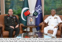 DEPUTY CHIEF OF GENERAL STAFF OF TURKISH ARMED FORCES CALLS ON CHIEF OF THE NAVAL STAFF AT NHQ