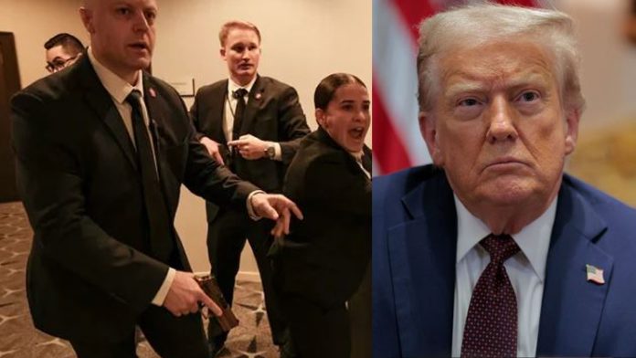 t1 'Trump safe' after shooting incident at White House correspondents dinner