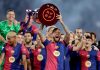 FC Barcelona secures La Liga title with Clasico win FC Barcelona secures La Liga title with Clasico win