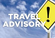 Travel advisory for tourists Travel advisory for tourists